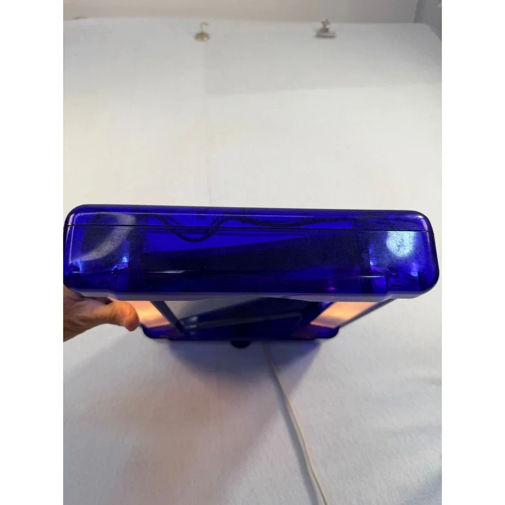 Conair Lighted Makeup Mirror Translucent Blue Y2K 4 Settings Day Office Home